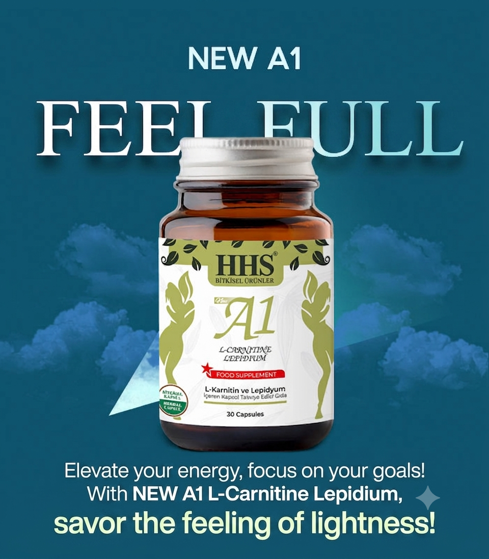 HHS New A1 L-Carnitine Lepidium Herbal Capsules – 30 Capsules
