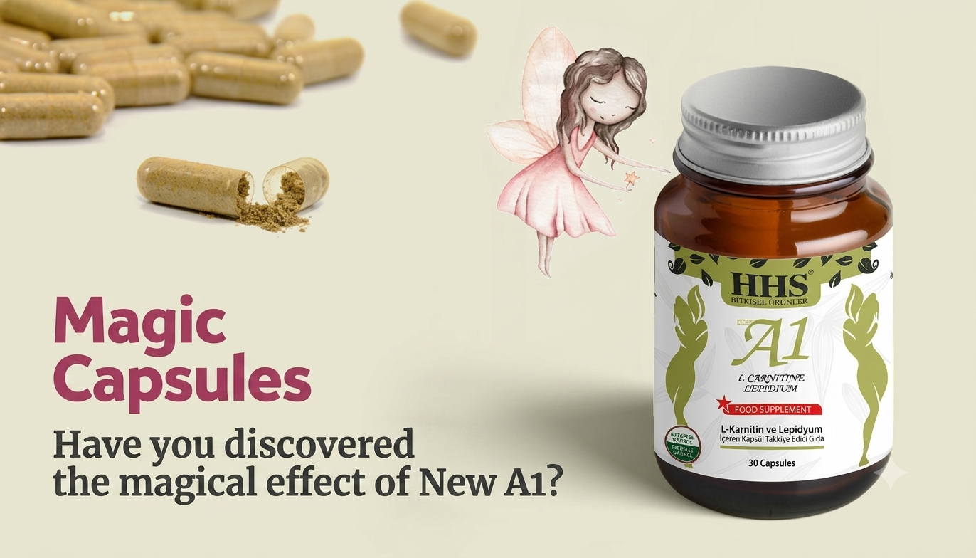 HHS New A1 L-Carnitine Lepidium Herbal Capsules – 30 Capsules