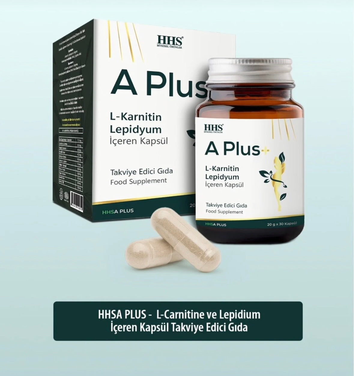 HHS A1  Plus L-Carnitine Lepidium Herbal Capsules
