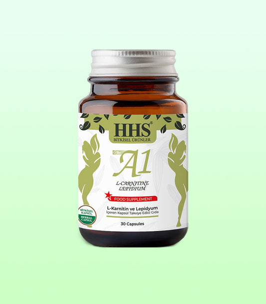 HHS New A1 L-Carnitine Lepidium Herbal Capsules – 30 Capsules